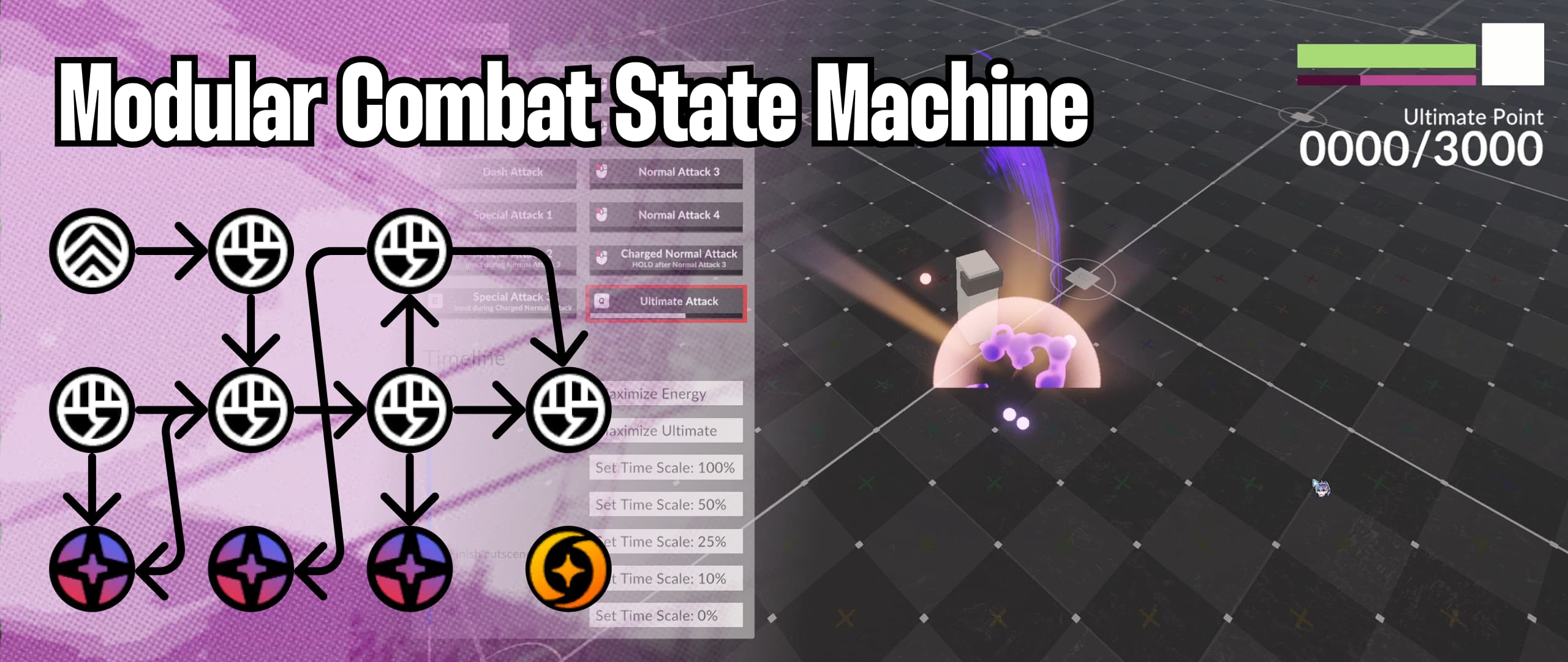 project thumbnail of Modular Combat State Machine